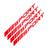 4Pcs SPORT Style Car Rims Wheel Hub Racing Sticker Graphic Decal Strip Red 4Pcs SPORT Style Car Rims Wheel Hub Racing Sticker Graphic Decal Strip Red