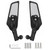 Adjustable Wing Fin Rearview Mirrors For Yamaha MT01 MT03 MT07 MT09 MT10 MT125