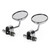 Universal Cafe Racer Short Stem Chrome Clamp on 3" Round Mirror 7/8"- 1" Bar Universal Cafe Racer Short Stem Chrome Clamp on 3" Round Mirror 7/8"- 1" Bar