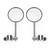 Universal Cafe Racer Short Stem Chrome Clamp on 3" Round Mirror 7/8"- 1" Bar Universal Cafe Racer Short Stem Chrome Clamp on 3" Round Mirror 7/8"- 1" Bar