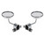 Old style Clamp On 3" Round Chrome Mirrors For Cafe Racer Chopper Bobber Old style Clamp On 3" Round Chrome Mirrors For Cafe Racer Chopper Bobber