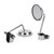 Old style Clamp On 3" Round Chrome Mirrors For Cafe Racer Chopper Bobber Old style Clamp On 3" Round Chrome Mirrors For Cafe Racer Chopper Bobber