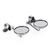 Old style Clamp On 3" Round Chrome Mirrors For Cafe Racer Chopper Bobber Old style Clamp On 3" Round Chrome Mirrors For Cafe Racer Chopper Bobber