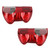 Left+Right Tail Light Rear Lamp Clear Red Lens For Nissan NV200 2013-2018