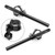 Universal Adjustable Rotatable CNC Billet Clip Ons Fork Tube Handlebar Kit 47mm Black