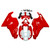 Red Fairing Kit Bodywork ABS fit For Ducati 999 749 2003 2004
