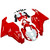 Red Fairing Kit Bodywork ABS fit For Ducati 999 749 2003 2004