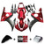 2003-2004 Yamaha YZF 600 R6 2006-2009 R6S Amotopart Injection Fairing Kit Bodywork Plastic ABS #127