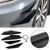4pcs Universal Gloss Bk Car Front Bumper Fins Body Splitter Spoiler Canards 4pcs Universal Gloss Bk Car Front Bumper Fins Body Splitter Spoiler Canards