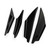4pcs Universal Gloss Bk Car Front Bumper Fins Body Splitter Spoiler Canards 4pcs Universal Gloss Bk Car Front Bumper Fins Body Splitter Spoiler Canards