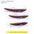 6pcs Universal Car Front Bumper Fins Spoiler Canards Refit Carbon Fiber Look 6pcs Universal Car Front Bumper Fins Spoiler Canards Refit Carbon Fiber Look