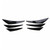 6pcs Universal Gloss Black Car/Auto Front Bumper Fins Spoiler Canards Refit