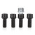 4+1 Set 17mm Black Wheel Bolt & Lock Lug Nut For VW Golf Beetle Passat Audi