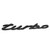 3D Car Sticker Plating Metal Turbo Logo Emblem Badge Decal Black 3D Car Sticker Plating Metal Turbo Logo Emblem Badge Decal Black