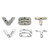 V6T Emblem Badge Fit For AUDI A1 A3 A4 A5 A6 A7 Q3 Q5 Q7 S6 S7 S8 S4 SQ5 Black V6T Emblem Badge Fit For AUDI A1 A3 A4 A5 A6 A7 Q3 Q5 Q7 S6 S7 S8 S4 SQ5 Black