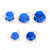 30pcs Motorcycle Blue Plastic Hexagon Socket Screw Covers Bolt Nut Cap Cover