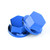 30pcs Motorcycle Blue Plastic Hexagon Socket Screw Covers Bolt Nut Cap Cover