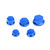 30pcs Motorcycle Blue Plastic Hexagon Socket Screw Covers Bolt Nut Cap Cover 30pcs Motorcycle Blue Plastic Hexagon Socket Screw Covers Bolt Nut Cap Cover