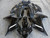2009-2015 Yamaha FZ6R Amotopart Injection Fairing Kit Bodywork Plastic ABS #106
