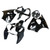 00-02 Kawasaki ZX6R 636 05-08 Kawasaki ZZR600 Amotopart Injection Fairing Kit Bodywork Plastic ABS #103