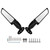 Adjustable Wing Fin Rearview Mirrors For Suzuki GSXR 600/750/1000 2000-2019
