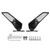 Swivel Wing Fin Rearview Mirrors For Suzuki GSX R GSX-R 600 750 1000 1300 99-21