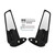 Swivel Wing Fin Rearview Mirrors For Yamaha YZF-R1 1998-2014 YZF-R6 1999-2018