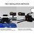 Qc3.0 Volt Meter Phone Charge Bracket Temperature Meter Black B For Moto Scooter