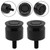 2X Seat Bolt Aluminum Anodized Black For Dyna Softail Sportster Road King Glide