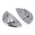 Chrome Left+ Right Headlight Washer Cover 61672752559/60 For Mini Cooper 08-2014