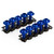 Motorcycle Aluminum Fairing Screen M6x20mm Screw Bolts Clips kit Blue QTY 10