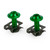 Motorcycle Aluminum Fairing Screen M6x20mm Screw Bolts Clips kit Green QTY 10