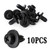 10pcs Fairing Panel Bolt Clip 6mm Plastic Screw Rivets Clips Black For Honda