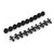 20pcs Fairing Panel Bolt Clip 6mm Plastic Screw Rivets Clips Black For Honda