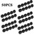 50pcs Fairing Panel Bolt Clip 8mm Plastic Screw Rivets Clips Black For Honda