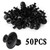 50pcs Fairing Panel Bolt Clip 8mm Plastic Screw Rivets Clips Black For Honda 50pcs Fairing Panel Bolt Clip 8mm Plastic Screw Rivets Clips Black For Honda