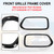 Gloss Black Front Bumper Grill Frame Cover Trim Fit BMW X2 Series F39 2018-2023