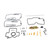 4X Carburetor Carb Rebuild Repair Kit fit for Yamaha YFZ450 2004-2009 4X Carburetor Carb Rebuild Repair Kit fit for Yamaha YFZ450 2004-2009