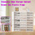 48 Pair Stackable Shoe Storage Cabinet Drawer Box Plastic Frame