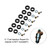 6PCS Fuel Injectors Seal O-Ring Kit MD164888 fit Mitsubishi 3000GT INP-014