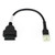 OBD2 6 Pin Diagnostic Plug Adapter For Kawasaki Motorcycle Scooter ATV Cable