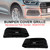 2PCS Front Bumper Cover Grille Bezel Insert Fit Audi Q5 2018-2022 Gloss Black