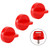 3 Pack Key Switch Cover Red For Polaris 5433534 Sportsman Scrambler Magnum