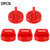 5 Pack Key Switch Cover Red For Polaris 5433534 Sportsman Scrambler Magnum