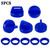 5 Pack Blue Ignition Key Cover w/Nut For Polaris RZR XP 570 800 900 1000 5433534