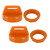 2PCS Orange Ignition Key Cover w/Nut For Polaris RZR XP 570 800 900 1000 5433534