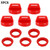 5 Pack Red Ignition Key Cover w/Nut For Polaris RZR XP 570 800 900 1000 5433534