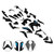 Injection Plastic Bodywork Fairing Kit for Suzuki GSX-S 1000 GSXS 2015-2020 7#
