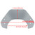 Short Motorcycle Windshield WindScreen fit for Vespa Sprint 150 2016-2021 Gray