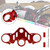 CNC Aluminum Upper Front Top Triple Tree Clamp For YAMAHA R15 V4 R15M 2022 Red CNC Aluminum Upper Front Top Triple Tree Clamp For YAMAHA R15 V4 R15M 2022 Red